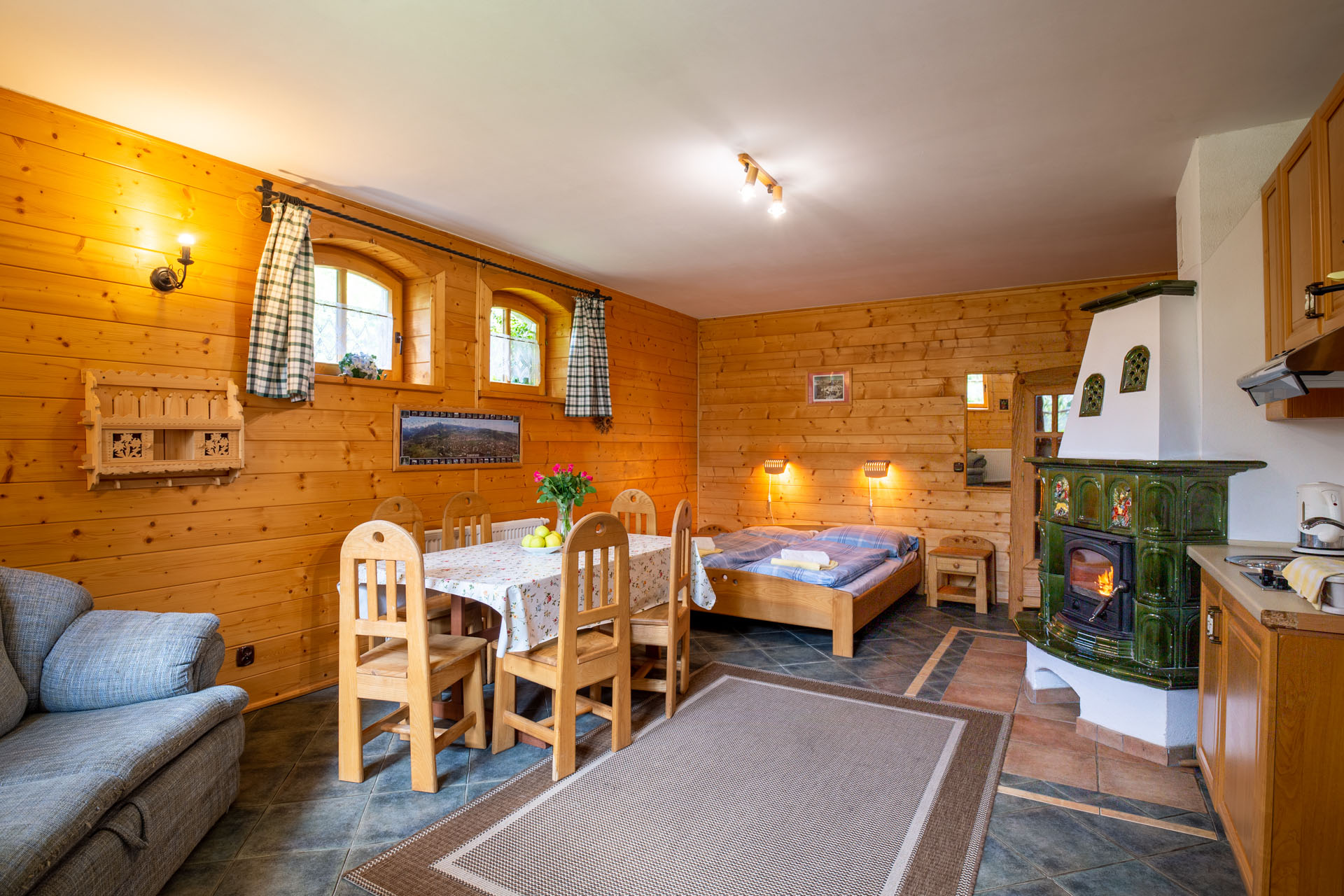 Salon w apartamencie G1 pod Gubałówką Salon w apartamencie G1 pod Gubałówką